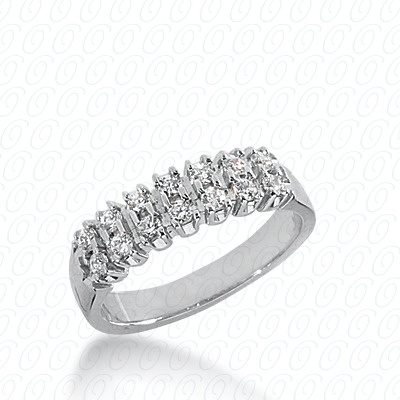 14 Karat White Gold  Cut Diamond Unique Engagement Ring 