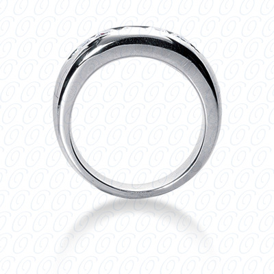 14 Karat White Gold  Cut Diamond Unique Engagement Ring 