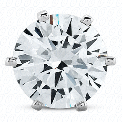 14 Karat White Gold  Cut Diamond Unique Engagement Ring 