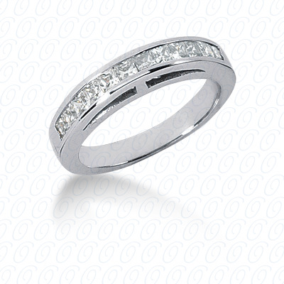 14 Karat White Gold  Cut Diamond Unique Engagement Ring 