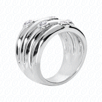 14 Karat White Gold  Cut Diamond Unique Engagement Ring 