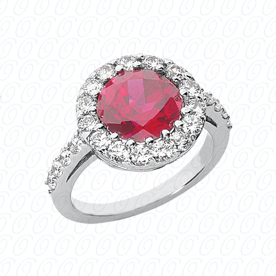 14 Karat White Gold  Cut Diamond Unique Engagement Ring 