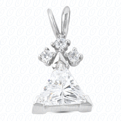 14 Karat White Gold  Cut Diamond Unique Engagement Ring 