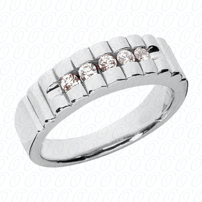 14 Karat White Gold  Cut Diamond Unique Engagement Ring 
