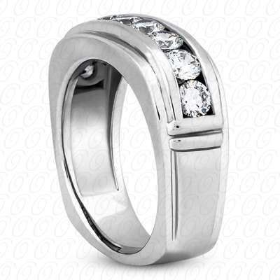 14 Karat White Gold  Cut Diamond Unique Engagement Ring 