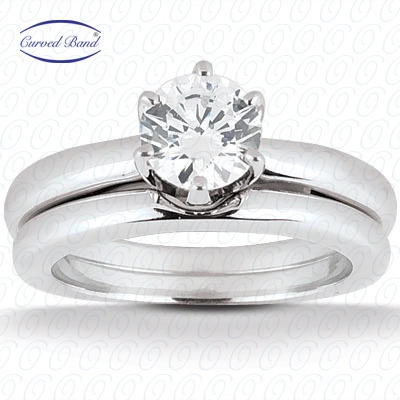 14 Karat White Gold  Cut Diamond Unique Engagement Ring 