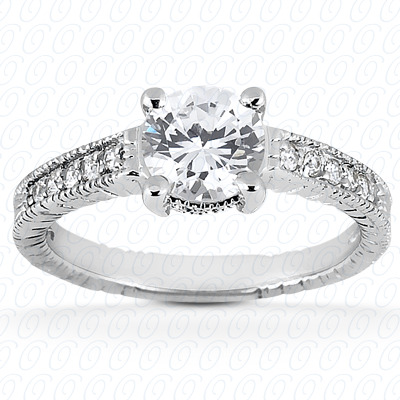 14KP Antique 0.07 CT. Engagement Rings