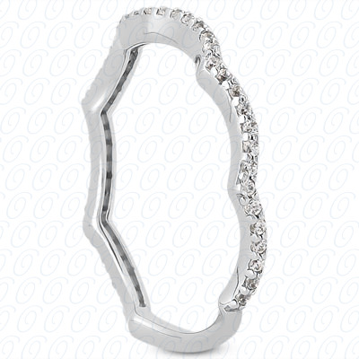 14 Karat White Gold  Cut Diamond Unique Engagement Ring 