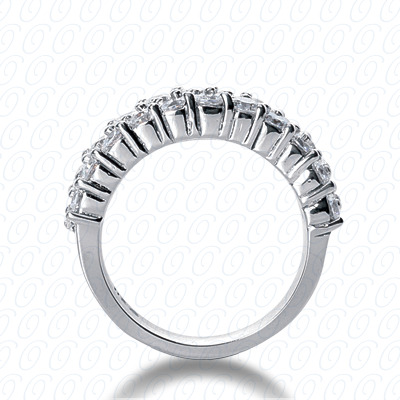 14 Karat White Gold  Cut Diamond Unique Engagement Ring 