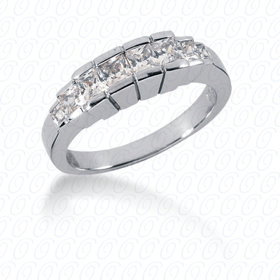 14 Karat White Gold  Cut Diamond Unique Engagement Ring 