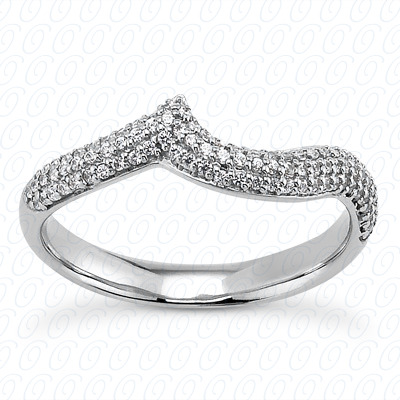 14 Karat White Gold  Cut Diamond Unique Engagement Ring 