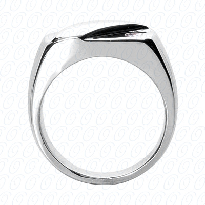 14 Karat White Gold  Cut Diamond Unique Engagement Ring 