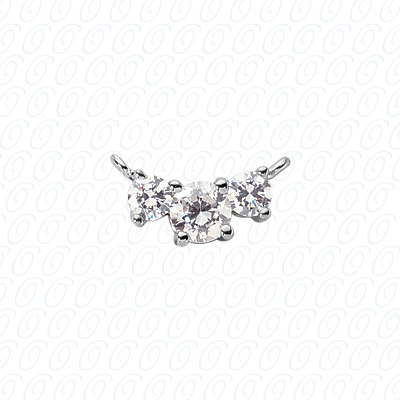 14 Karat White Gold  Cut Diamond Unique Engagement Ring 