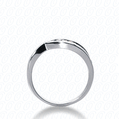 14 Karat White Gold  Cut Diamond Unique Engagement Ring 