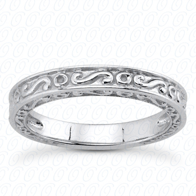 14 Karat White Gold  Cut Diamond Unique Engagement Ring 