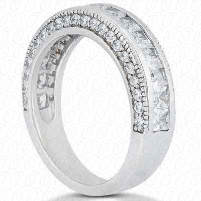14 Karat White Gold  Cut Diamond Unique Engagement Ring 