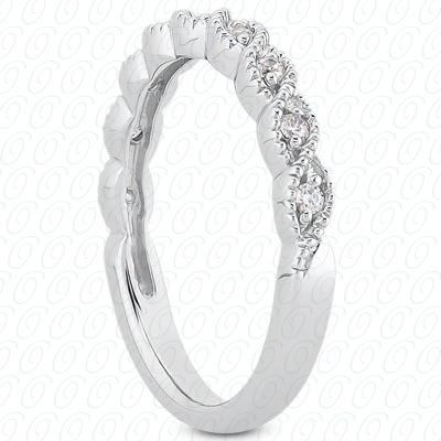14 Karat White Gold  Cut Diamond Unique Engagement Ring 