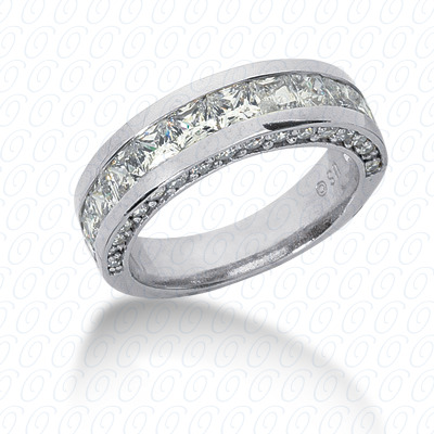 14 Karat White Gold  Cut Diamond Unique Engagement Ring 