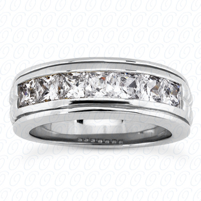 14 Karat White Gold  Cut Diamond Unique Engagement Ring 