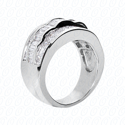 14 Karat White Gold  Cut Diamond Unique Engagement Ring 