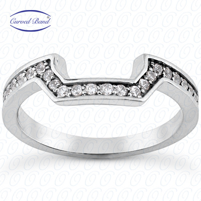 14 Karat White Gold  Cut Diamond Unique Engagement Ring 