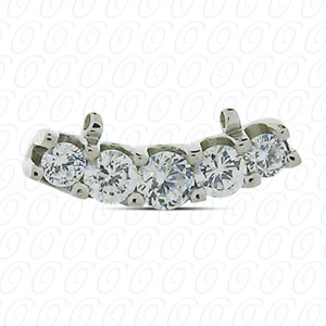 14 Karat White Gold  Cut Diamond Unique Engagement Ring 