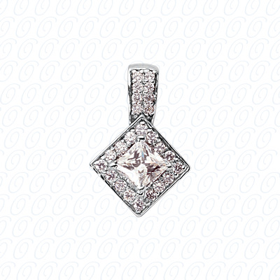 14 Karat White Gold  Cut Diamond Unique Engagement Ring 