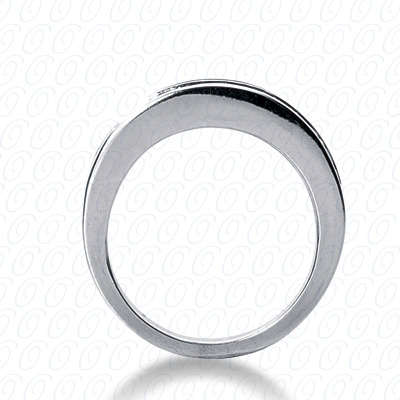 14 Karat White Gold  Cut Diamond Unique Engagement Ring 