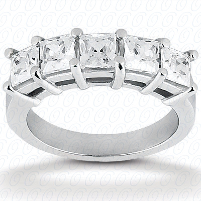 14 Karat White Gold  Cut Diamond Unique Engagement Ring 