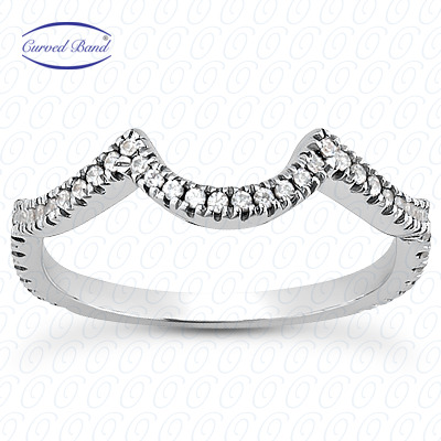 14 Karat White Gold  Cut Diamond Unique Engagement Ring 
