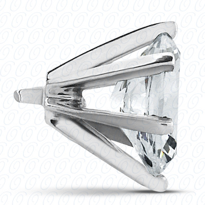 14 Karat White Gold  Cut Diamond Unique Engagement Ring 