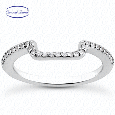 14 Karat White Gold  Cut Diamond Unique Engagement Ring 