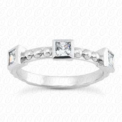 14 Karat White Gold  Cut Diamond Unique Engagement Ring 