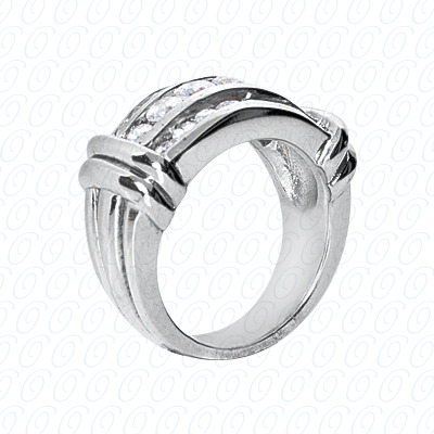 14 Karat White Gold  Cut Diamond Unique Engagement Ring 