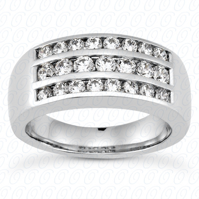 14 Karat White Gold  Cut Diamond Unique Engagement Ring 