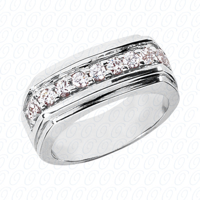 14 Karat White Gold  Cut Diamond Unique Engagement Ring 