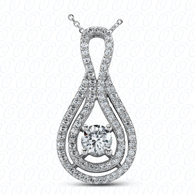 14 Karat White Gold  Cut Diamond Unique Engagement Ring 