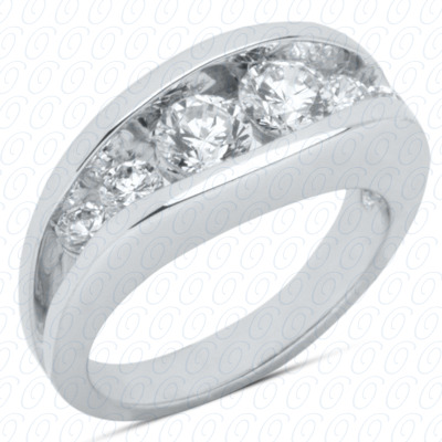 14 Karat White Gold  Cut Diamond Unique Engagement Ring 