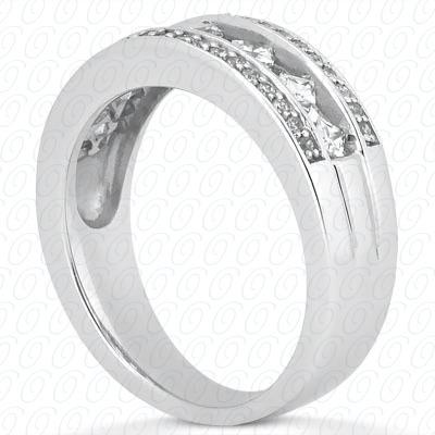 14 Karat White Gold  Cut Diamond Unique Engagement Ring 