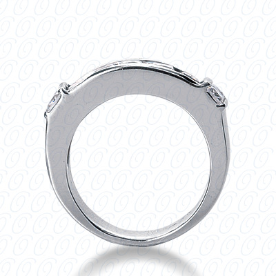 14 Karat White Gold  Cut Diamond Unique Engagement Ring 