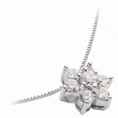 14 Karat White Gold  Cut Diamond Unique Engagement Ring 
