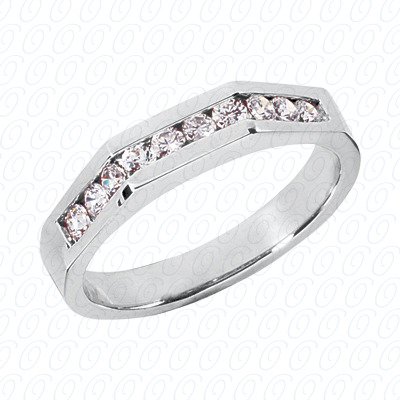 14 Karat White Gold  Cut Diamond Unique Engagement Ring 
