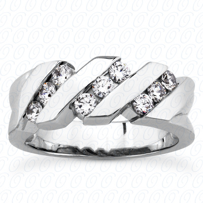 14 Karat White Gold  Cut Diamond Unique Engagement Ring 