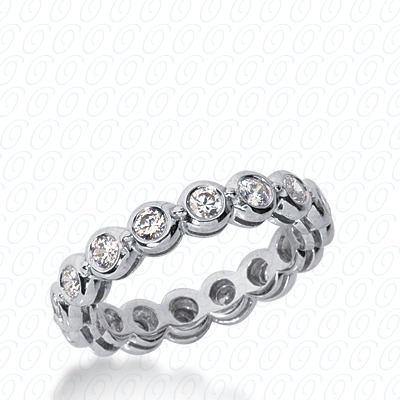 14 Karat White Gold  Cut Diamond Unique Engagement Ring 