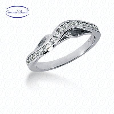 14 Karat White Gold  Cut Diamond Unique Engagement Ring 