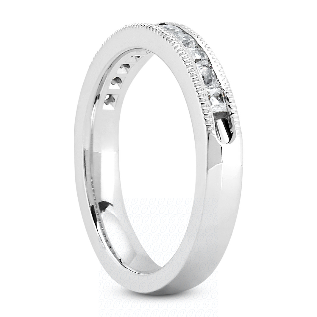 14 Karat White Gold  Cut Diamond Unique Engagement Ring 