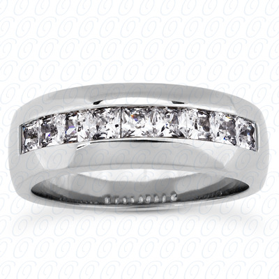 14 Karat White Gold  Cut Diamond Unique Engagement Ring 