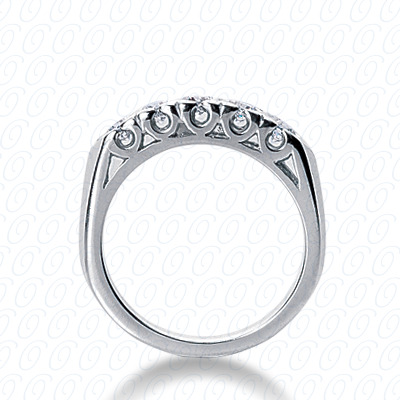 14 Karat White Gold  Cut Diamond Unique Engagement Ring 