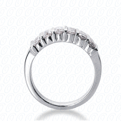 14 Karat White Gold  Cut Diamond Unique Engagement Ring 