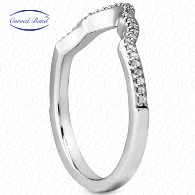 14 Karat White Gold  Cut Diamond Unique Engagement Ring 